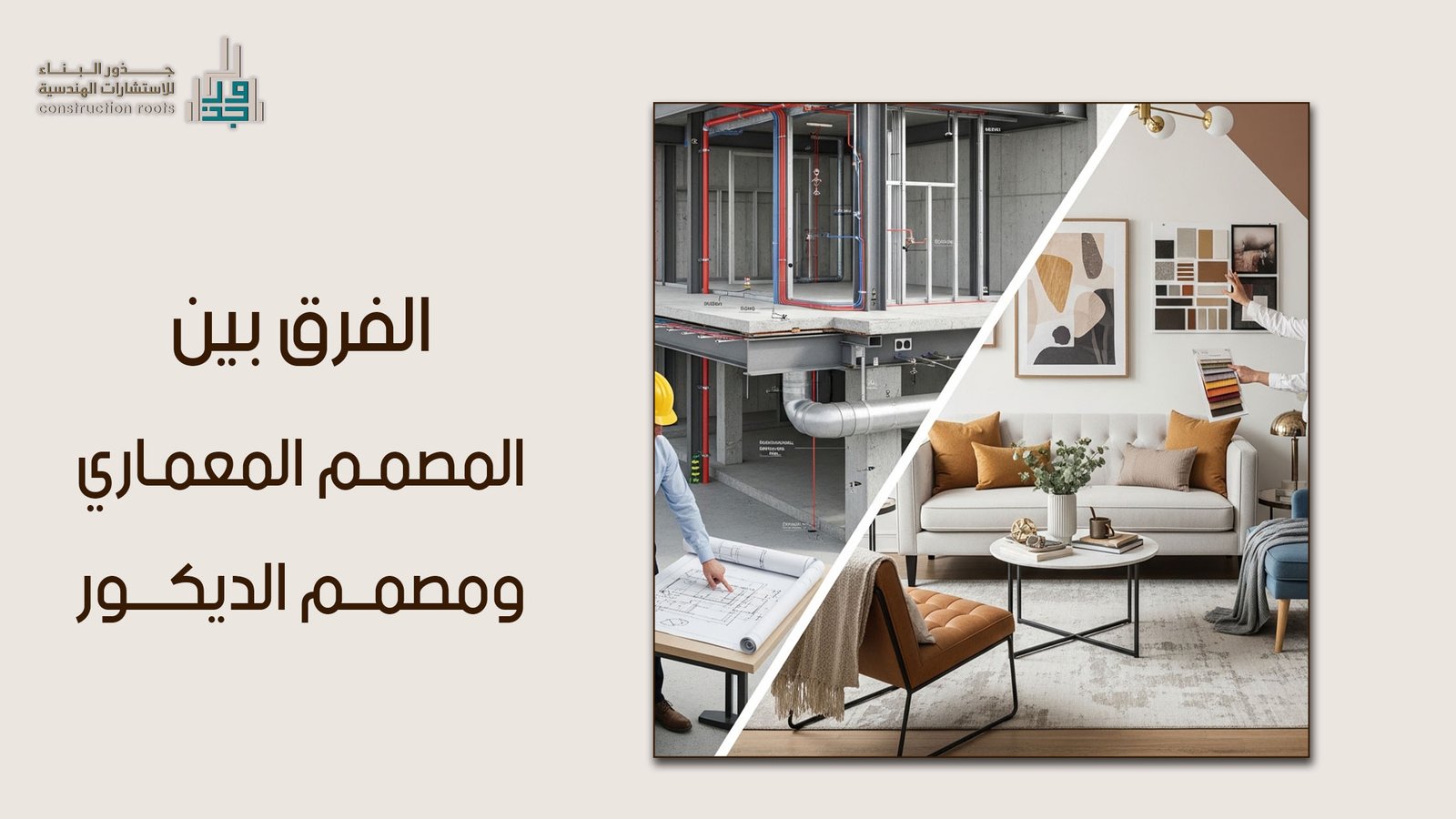 الفرق بين المصمم المعماري ومصمم الديكور ودور كل منهما في رحلة البناء