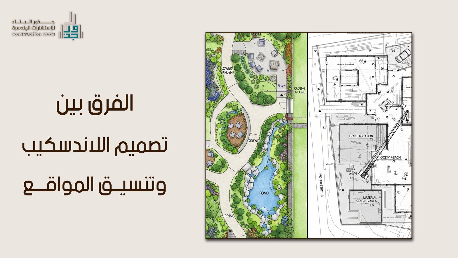 الفرق بين تصميم اللاندسكيب وتنسيق المواقع ودور كل منهما في تجميل الفراغات الخارجية