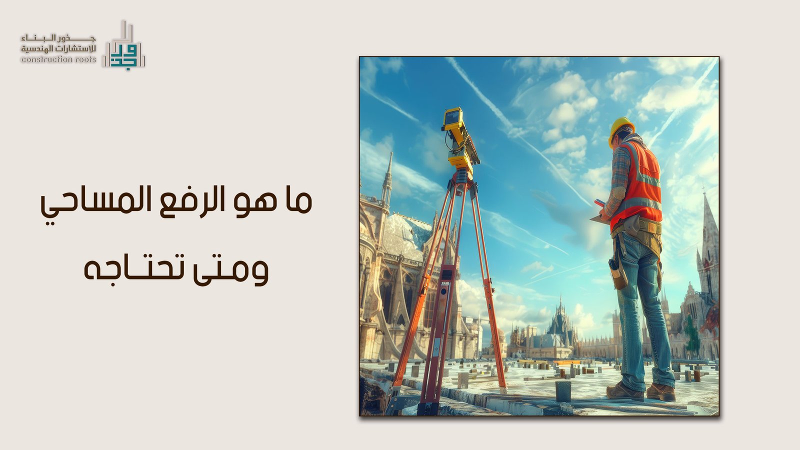 ما هو الرفع المساحي ومتى تحتاجه في مشاريع البناء والتطوير العقاري بالمملكة