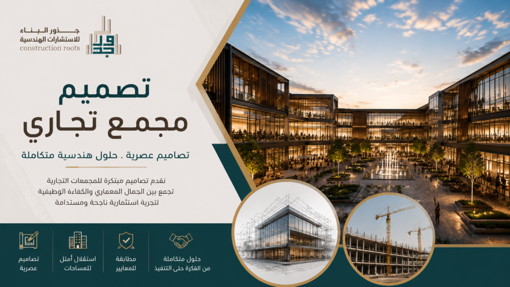تصميم مجمع تجاري