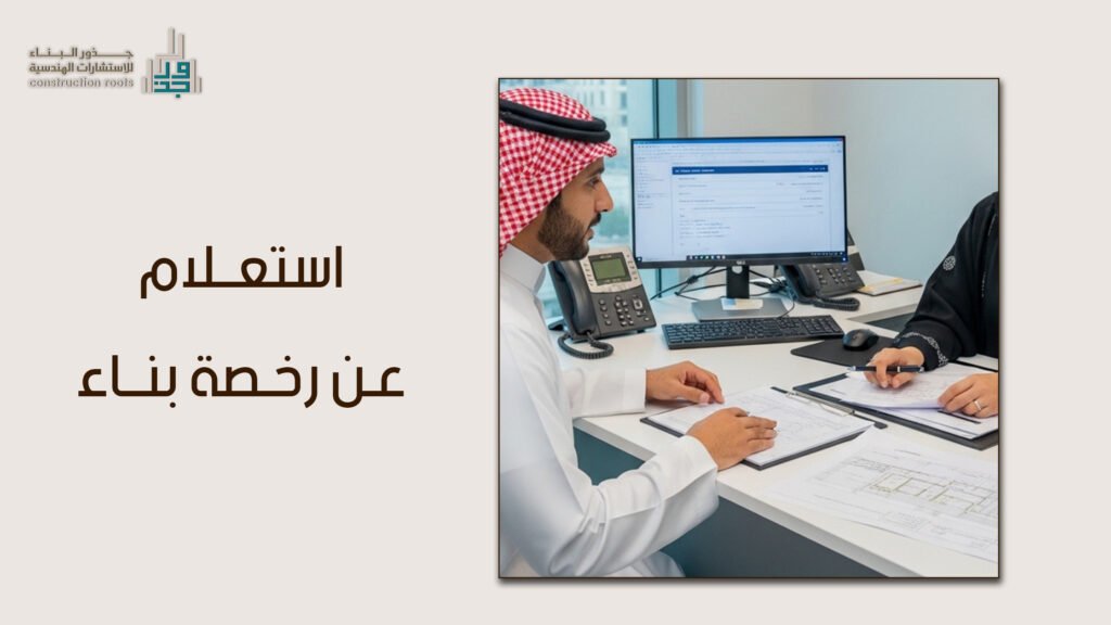 استعلام عن رخصة بناء