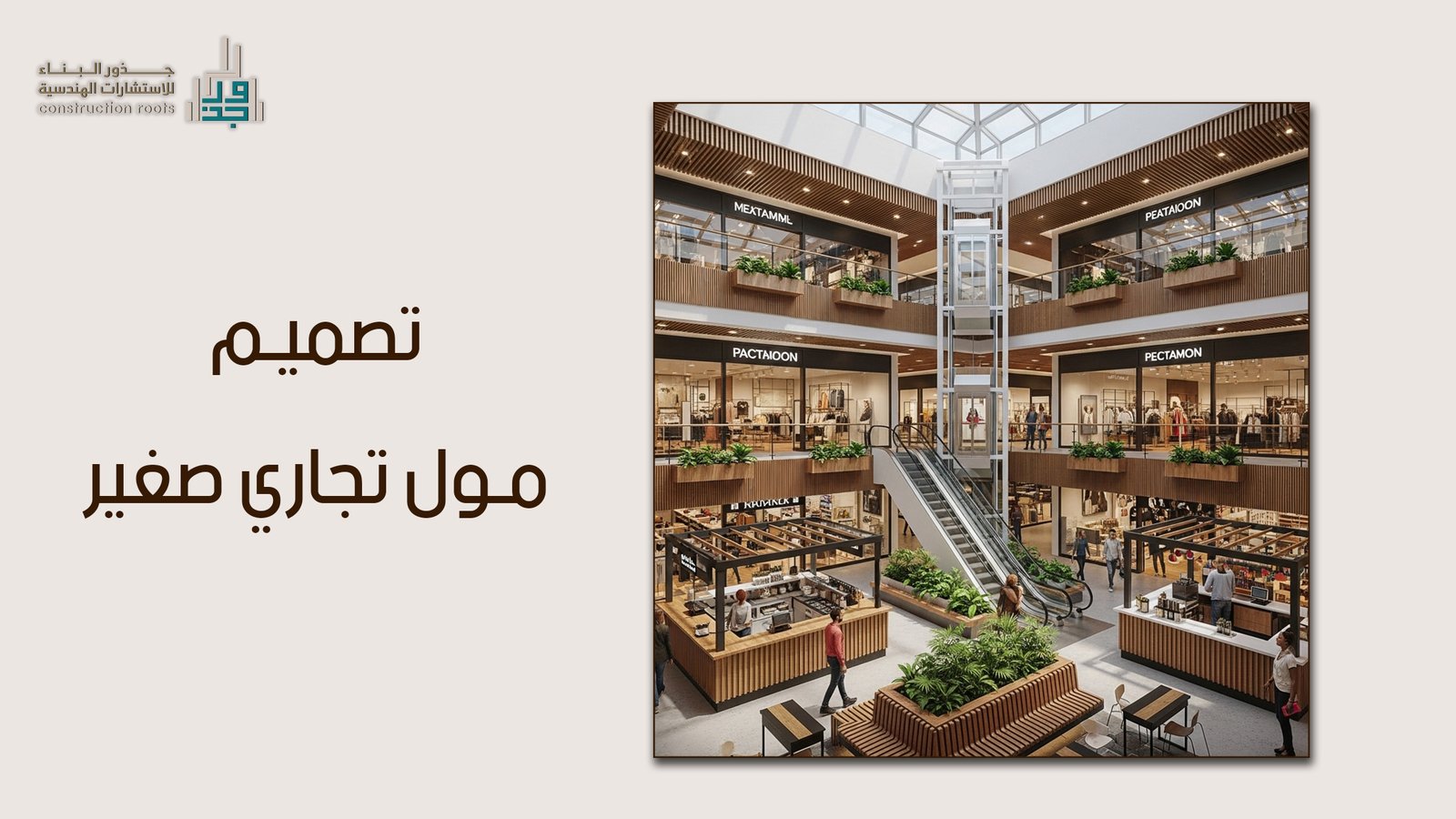 رؤية معمارية شاملة لأسس تصميم مول تجاري صغير 2026