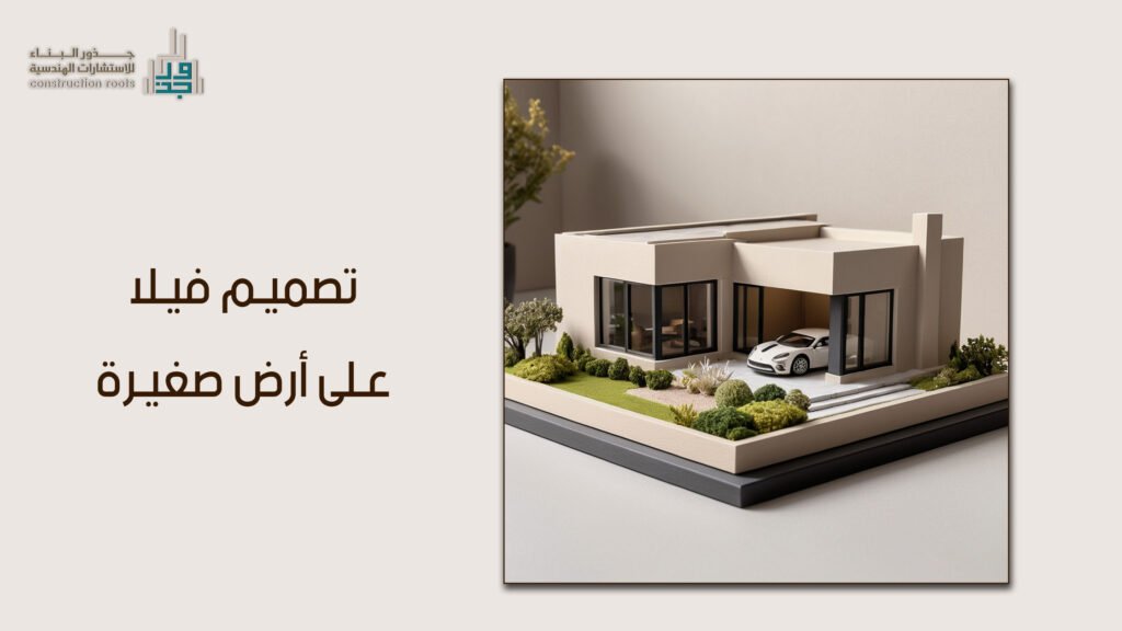 تصميم فيلا على أرض صغيرة