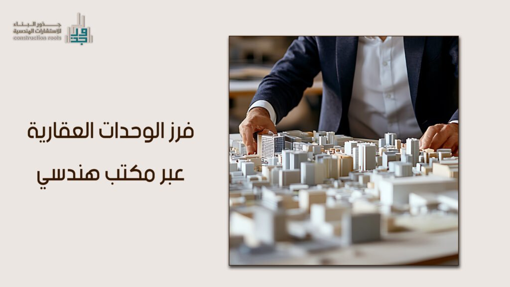 فرز الوحدات العقارية عبر مكتب هندسي