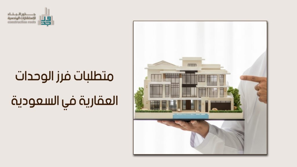 متطلبات فرز الوحدات العقارية في السعودية