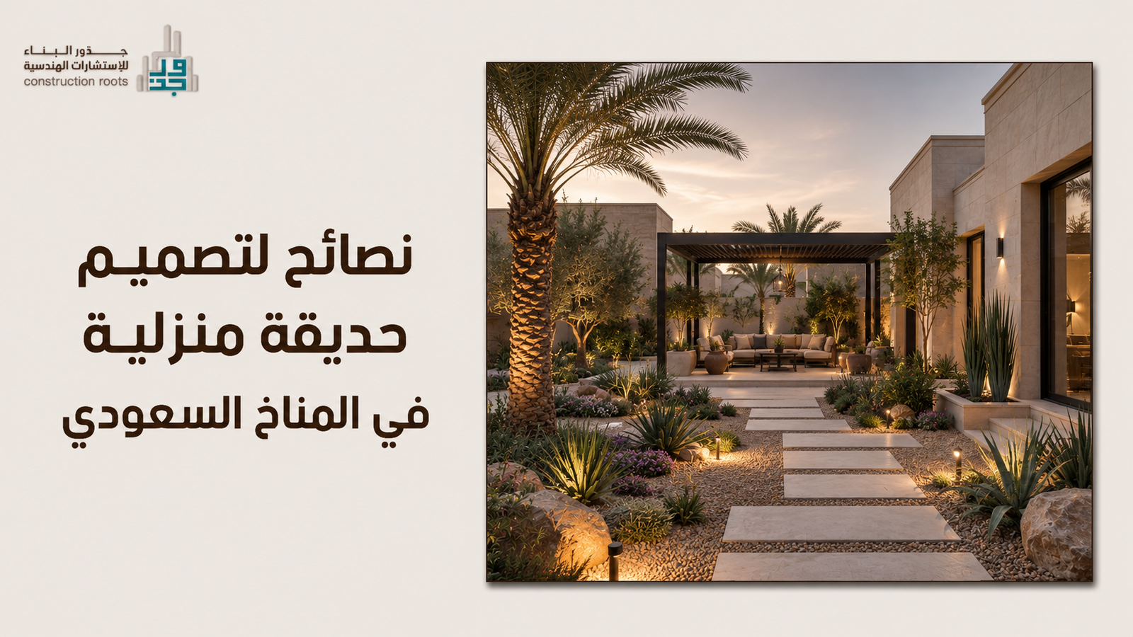 نصائح لتصميم حديقة منزلية في المناخ السعودي: دليلك لخلق واحة مستدامة وسط الصحراء