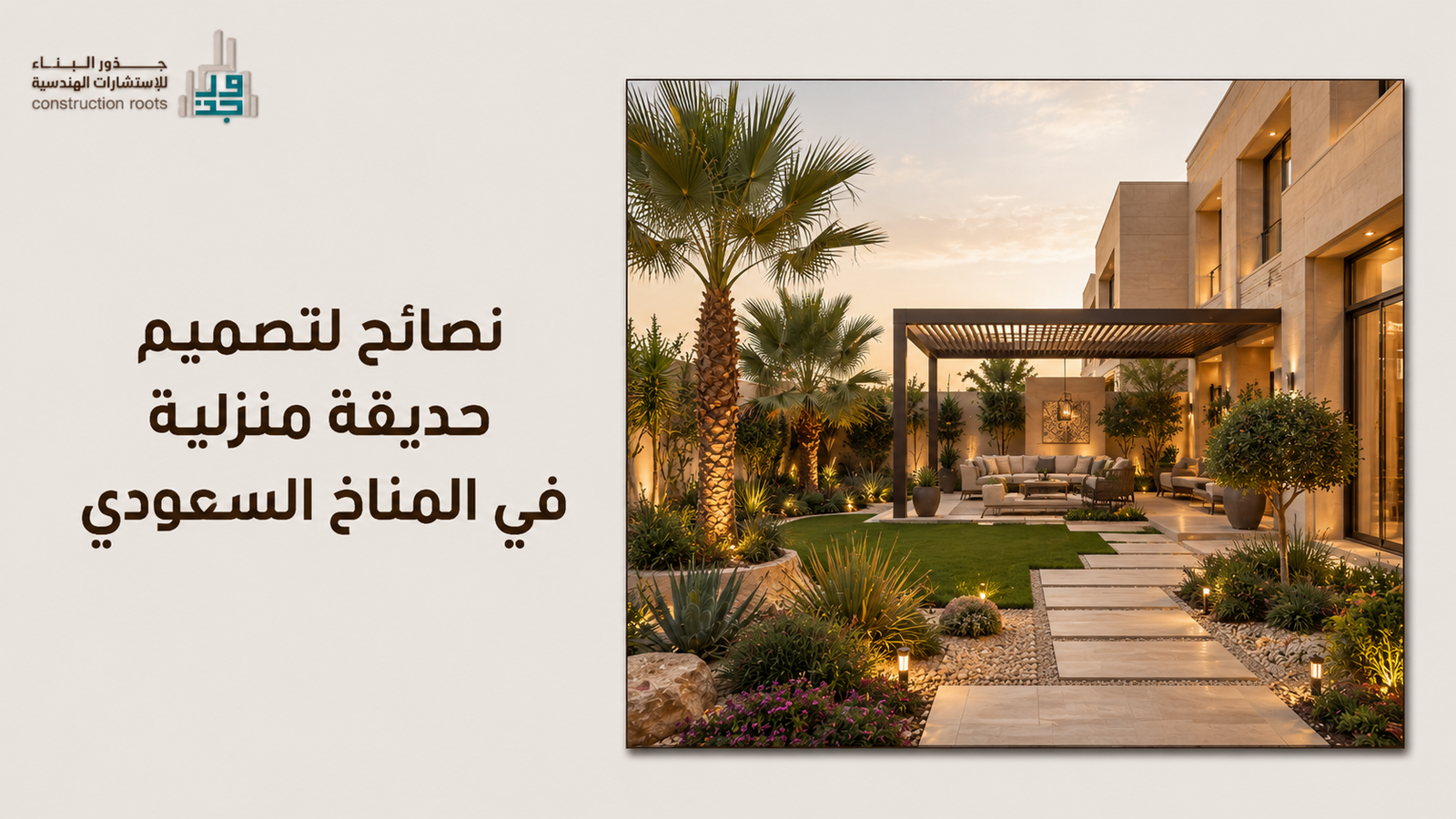 نصائح لتصميم حديقة منزلية في المناخ السعودي: دليلك لخلق واحة مستدامة وسط الصحراء