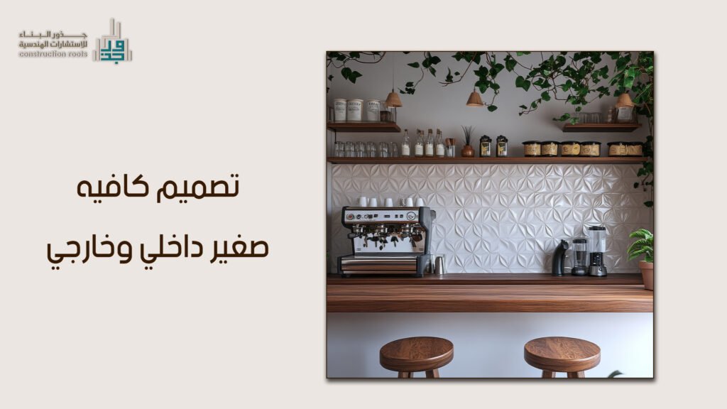 تصميم كافيه صغير داخلي وخارجي