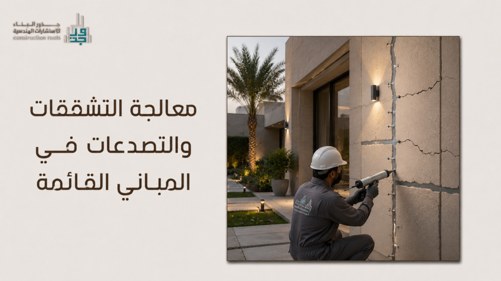 معالجة التشققات والتصدعات في المباني القائمة
