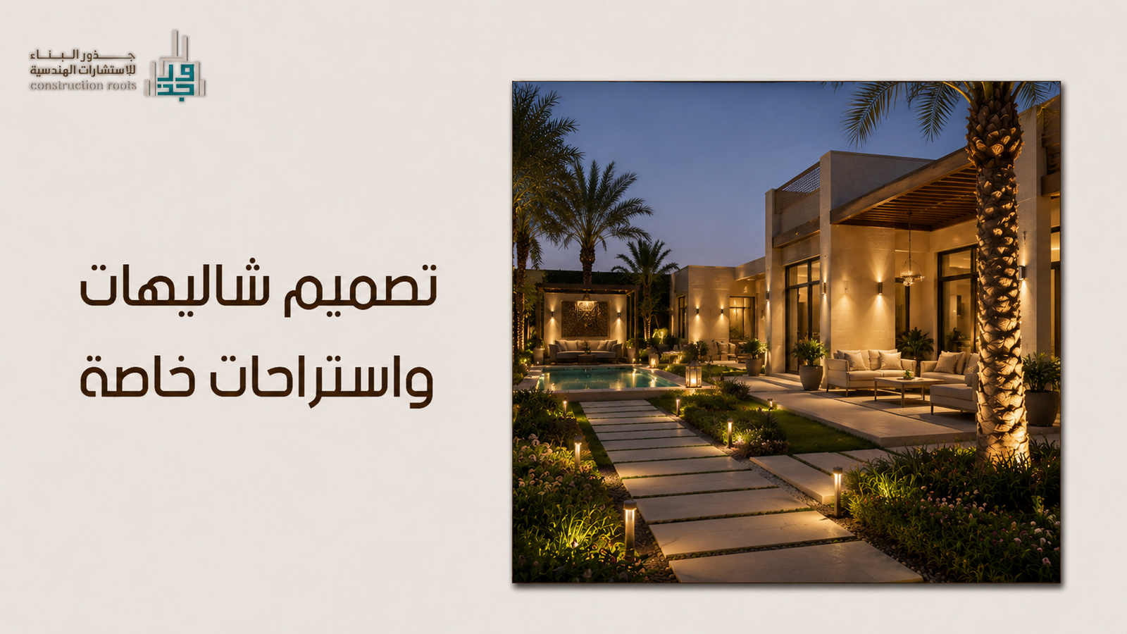 تصميم شاليهات واستراحات خاصة: فن الدمج بين الرفاهية العصرية والاسترخاء الطبيعي