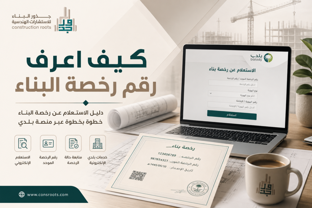 كيف اعرف رقم رخصة البناء