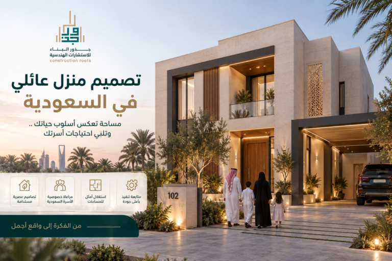 تصميم منزل عائلي في السعودية: دليلك لمنزل عملي ومريح