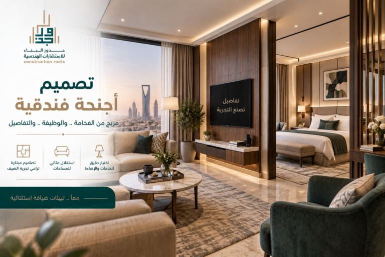 تصميم أجنحة فندقية في السعودية: دليل متكامل للتصميم