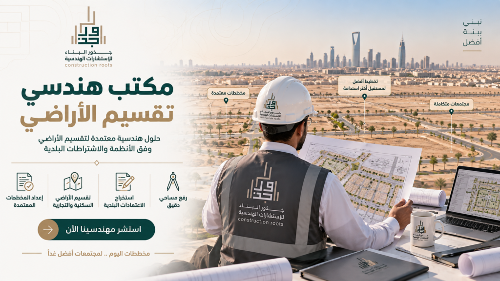 مكتب هندسي تقسيم الأراضي: دليلك لتقسيم وفرز الأراضي باحتراف