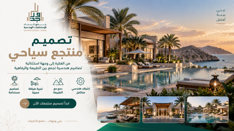 تصميم منتجع سياحي