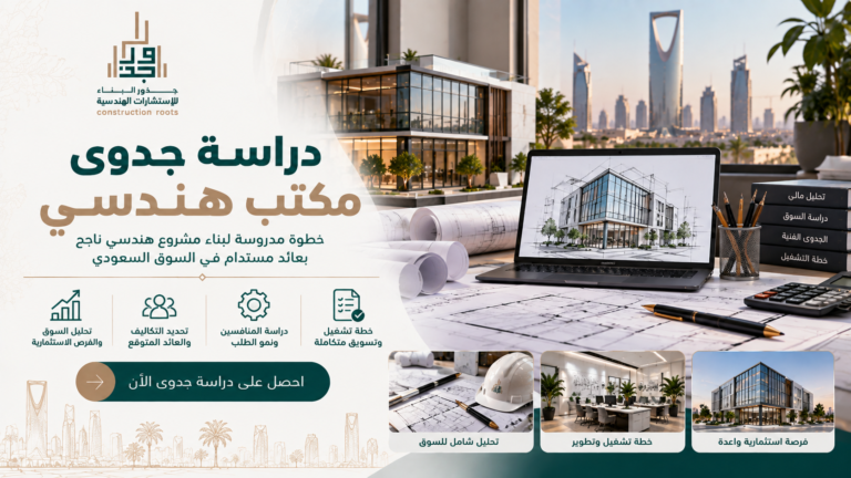 دراسة جدوى مكتب هندسي: خطوات تأسيس المشروع وتكاليفه وعوامل النجاح
