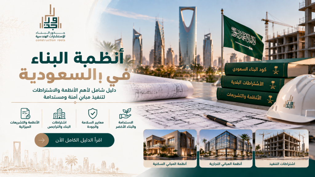 أنظمة البناء في السعودية: دليل شامل للمتطلبات والمراحل والمعايير الهندسية