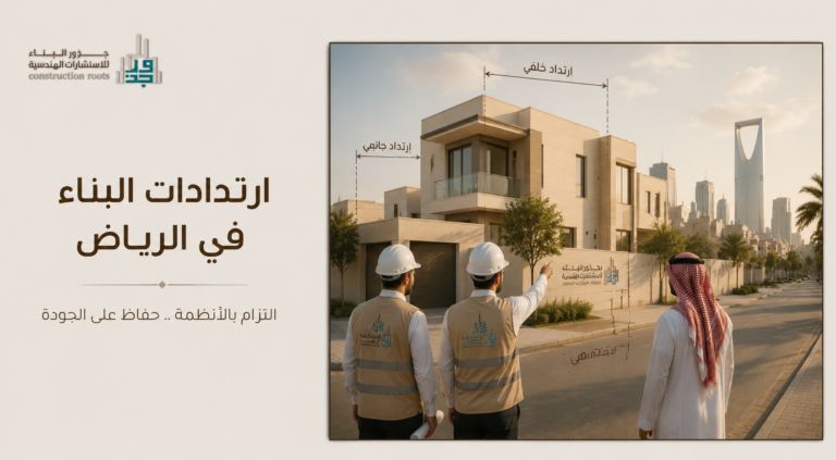 ارتدادات البناء في الرياض وأهم الاشتراطات المؤثرة على تصميم المباني