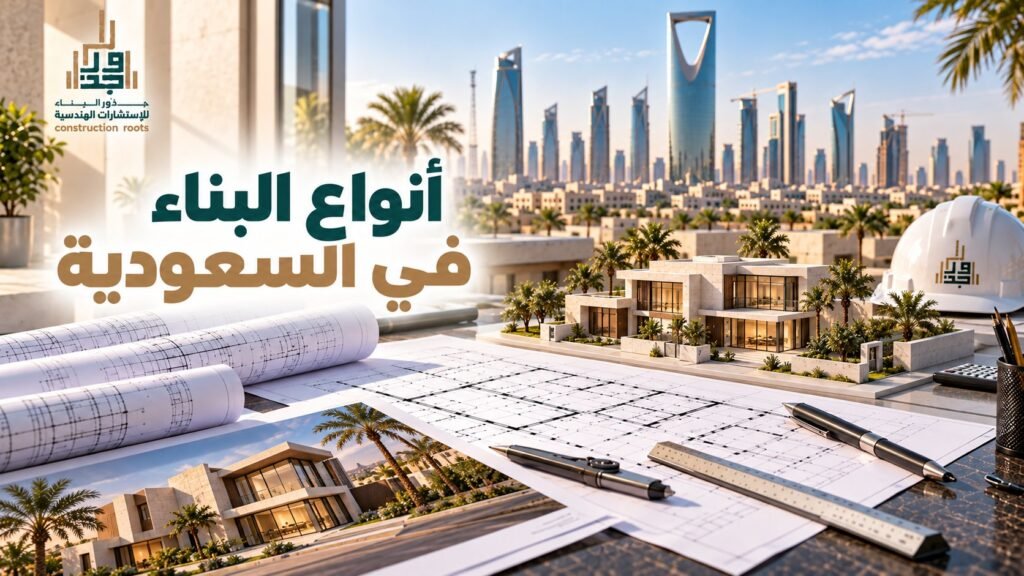 انواع البناء في السعودية وأهم تصنيفات المباني والمشروعات